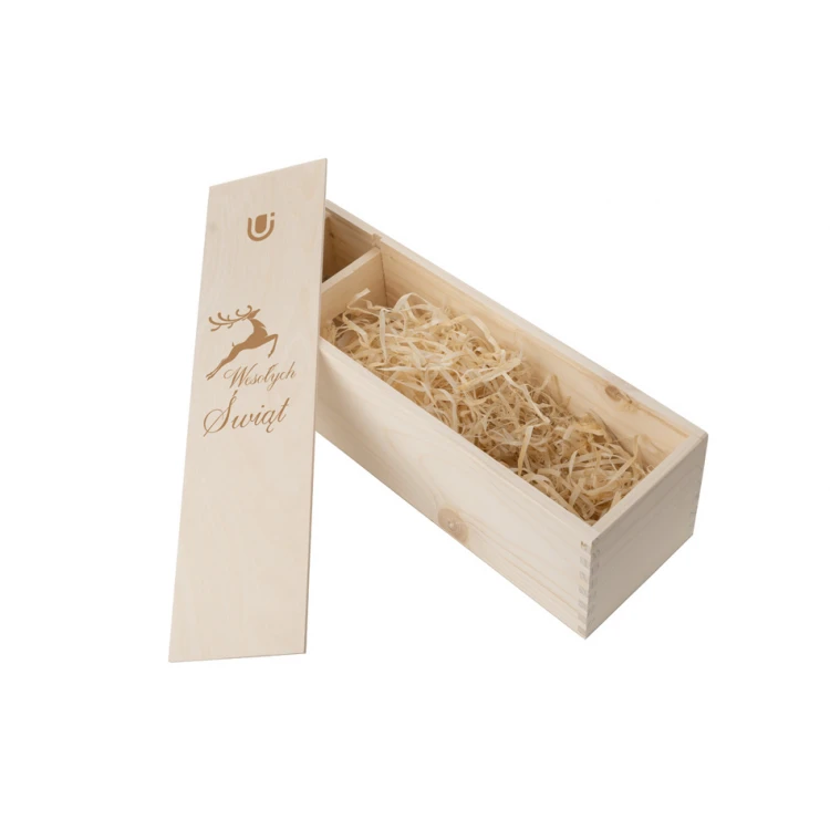 Weihnachtsbox für Alkohol - lasergraviert - SK035