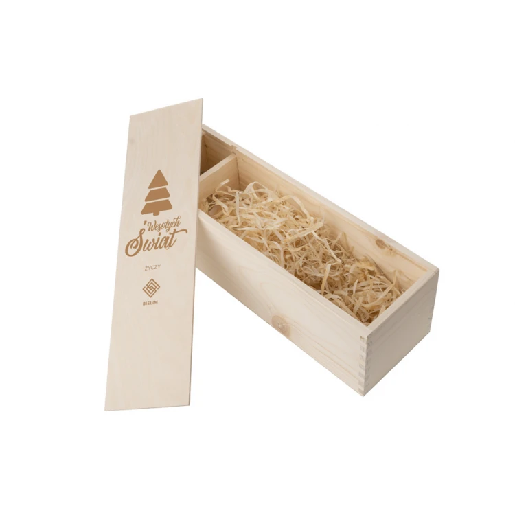 Weihnachts-Alkoholkiste - lasergraviert - SK033