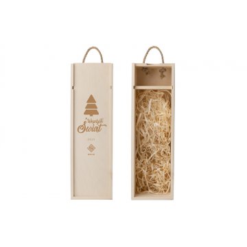 Weihnachts-Alkoholkiste - lasergraviert - SK033