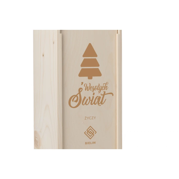 Weihnachts-Alkoholkiste - lasergraviert - SK033