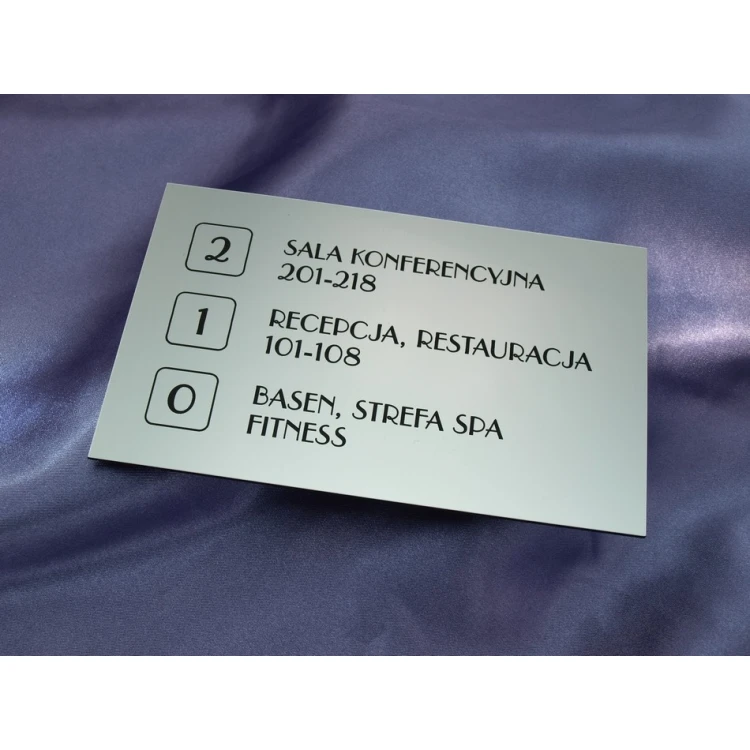 Schildsystem - grafische Gestaltung von Schildern und Plaketten für Hotel, Büro, Restaurant - SZ177