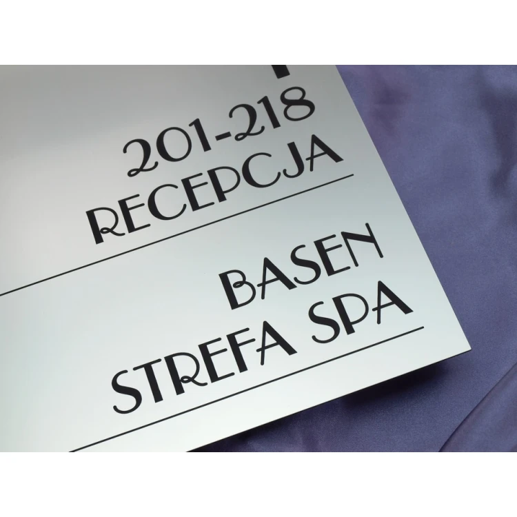 Schildsystem - grafische Gestaltung von Schildern und Plaketten für Hotel, Büro, Restaurant - SZ177