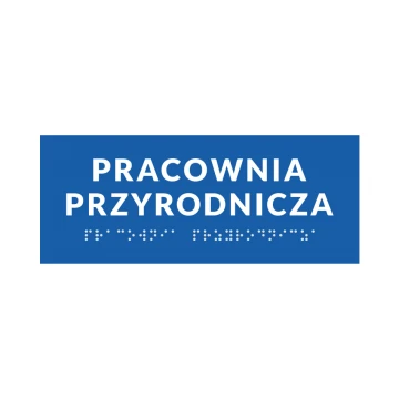 System von Braille-Tafeln für Schulen - Größe 200x80mm - Hartes PCW - DECO BLUE - TAB353
