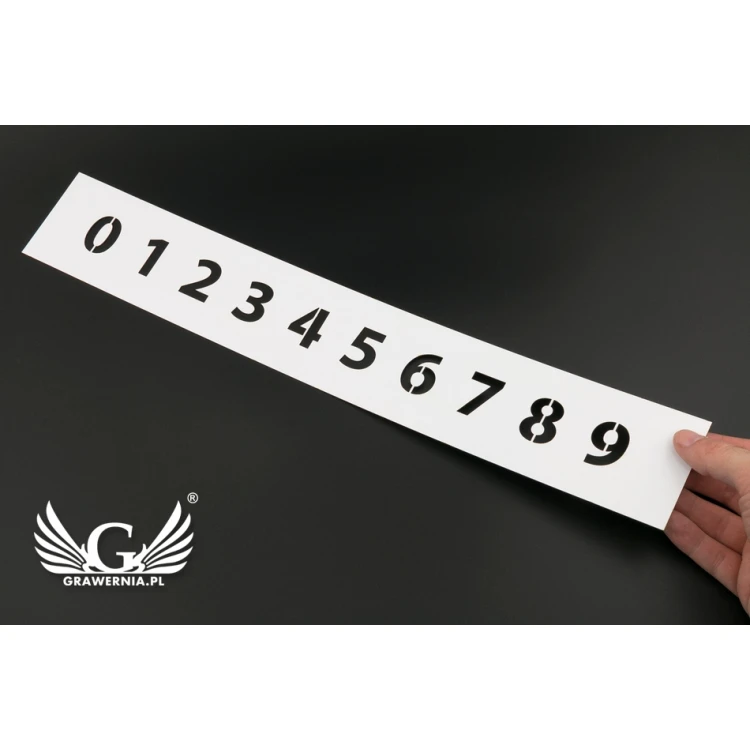Schablonenset zum Malen - Zahlen oder Buchstaben - Zeichenhöhe: 30mm - SM002