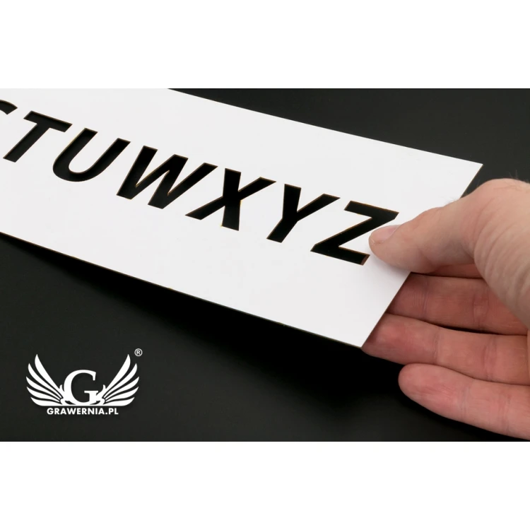 Schablonenset zum Malen - Zahlen oder Buchstaben - Zeichenhöhe: 30mm - SM002