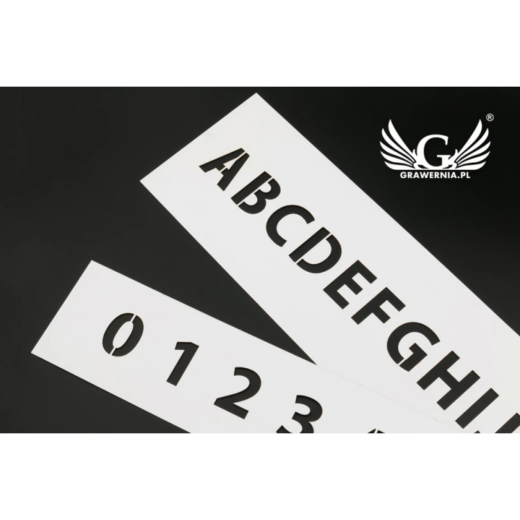 Schablonenset zum Malen - Zahlen oder Buchstaben - Zeichenhöhe: 30mm - SM002