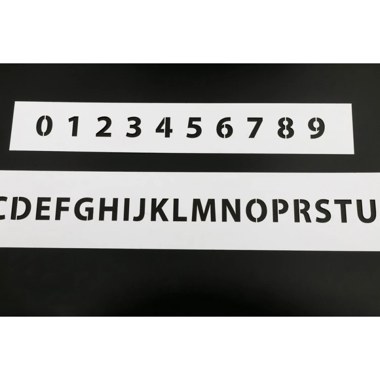 Schablonenset zum Malen - Zahlen oder Buchstaben - Zeichenhöhe: 30mm - SM002