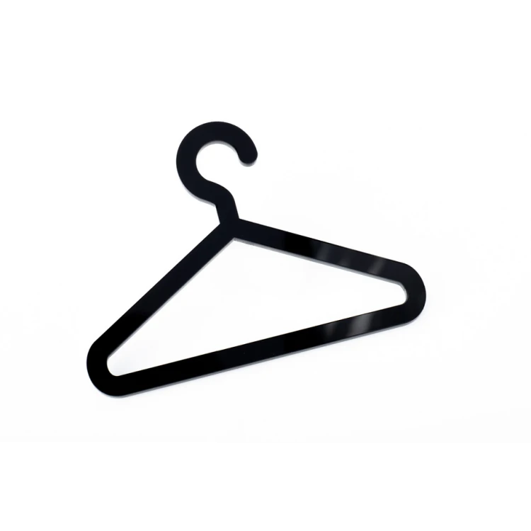 Garderobe - Piktogramm aus Plexiglas - schwarzes Acryl 3mm - TAB411