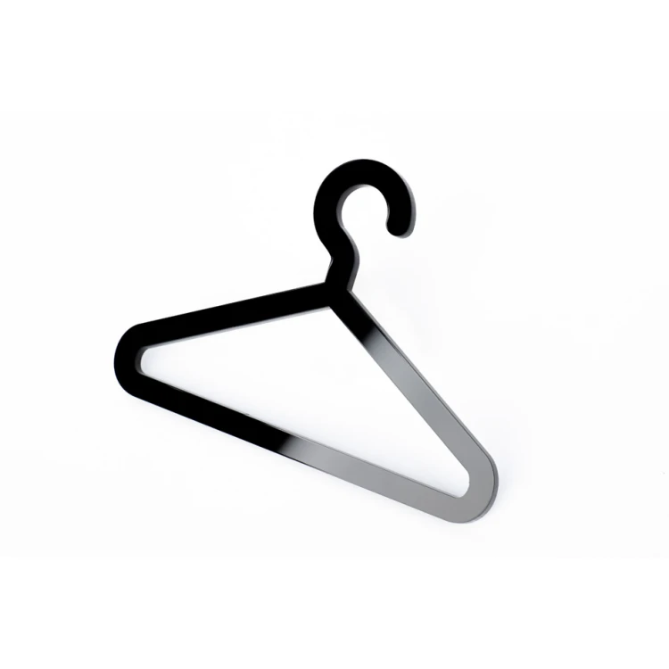 Garderobe - Piktogramm aus Plexiglas - schwarzes Acryl 3mm - TAB411