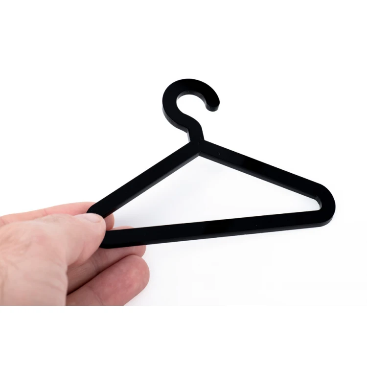 Garderobe - Piktogramm aus Plexiglas - schwarzes Acryl 3mm - TAB411