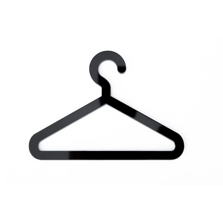 Garderobe - Piktogramm aus Plexiglas - schwarzes Acryl 3mm - TAB411