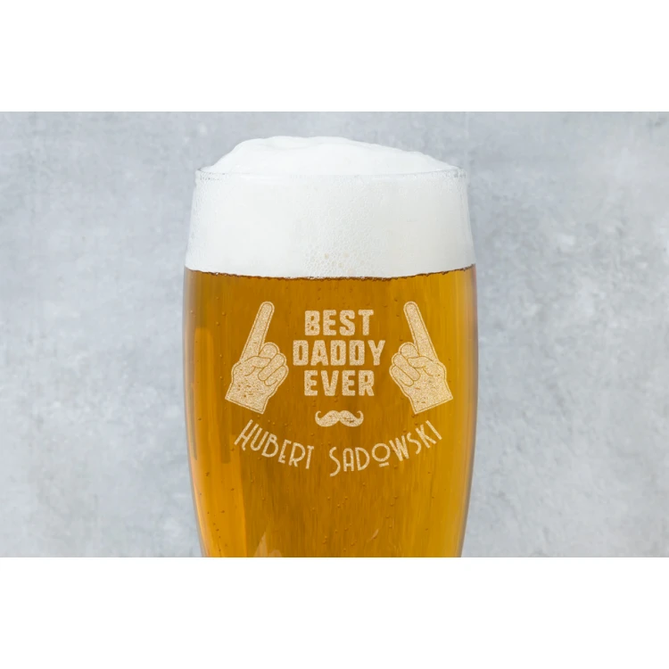 Bierglas mit Gravur - Bester Papa aller Zeiten - SP011