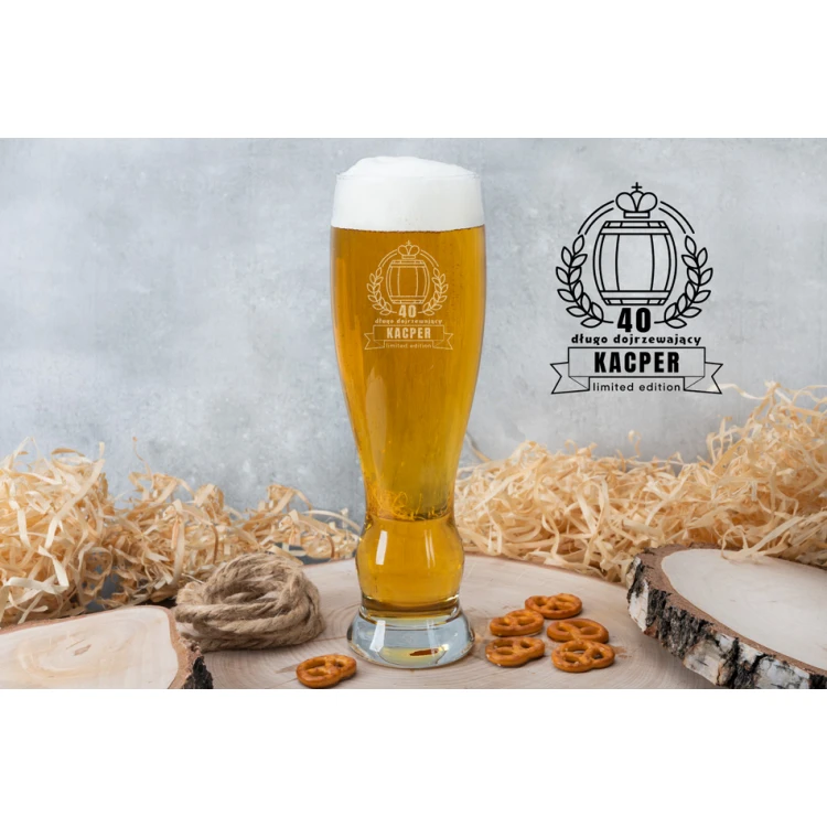 Bierglas mit Gravur - Lange Reifung - SP008