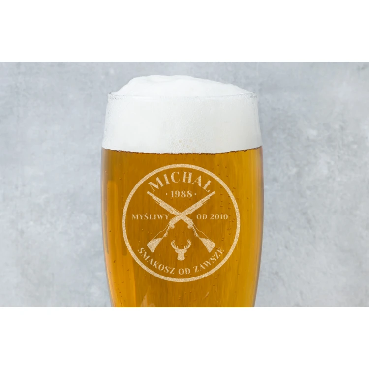 Bierglas mit Gravur für den Jäger - SP009