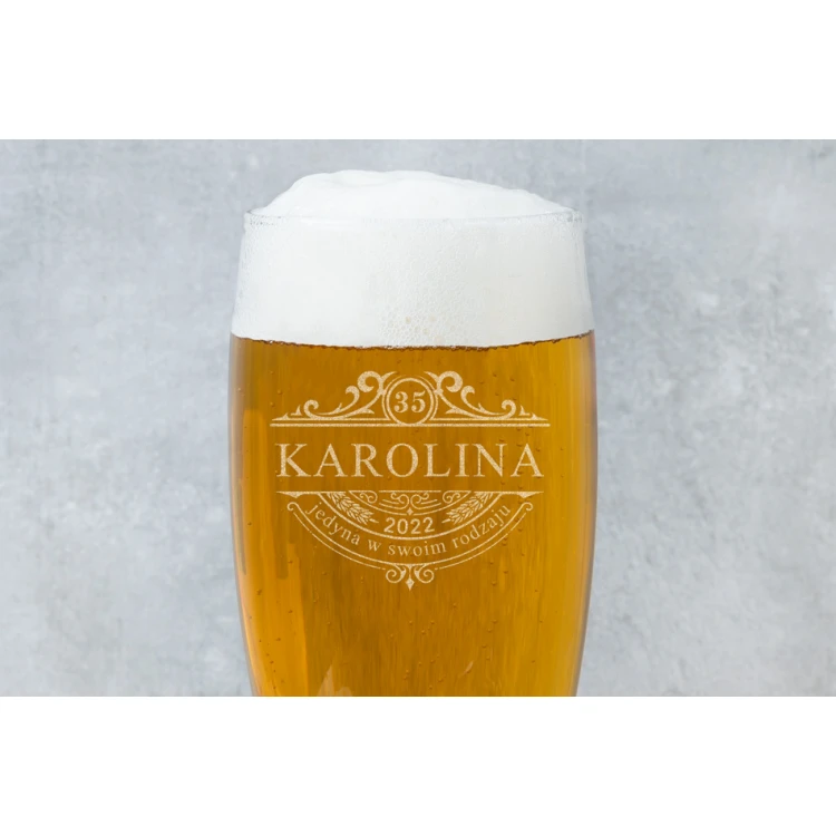 Bierglas mit Gravur für Frauen - Einzigartig in ihrer Art - SP026