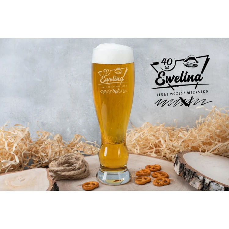 Bierglas mit Gravur für Frauen - Jetzt kannst du alles - SP033