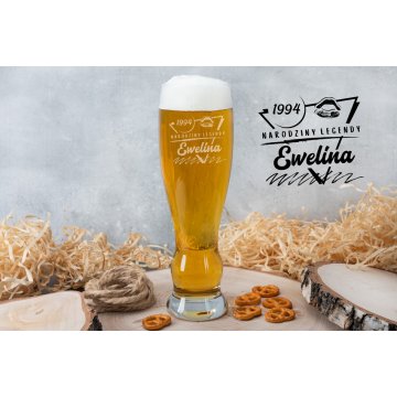 Bierglas mit Gravur für Frauen - Geburt einer Legende - SP034
