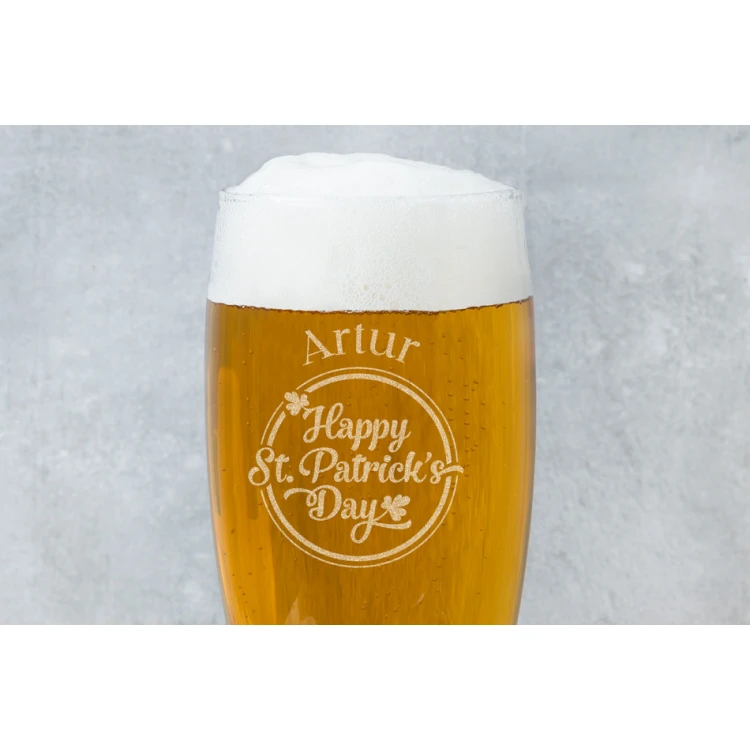 Bierglas mit Gravur - Happy St Patrick's Day - SP007