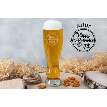 Bierglas mit Gravur - Happy St Patrick's Day - SP007