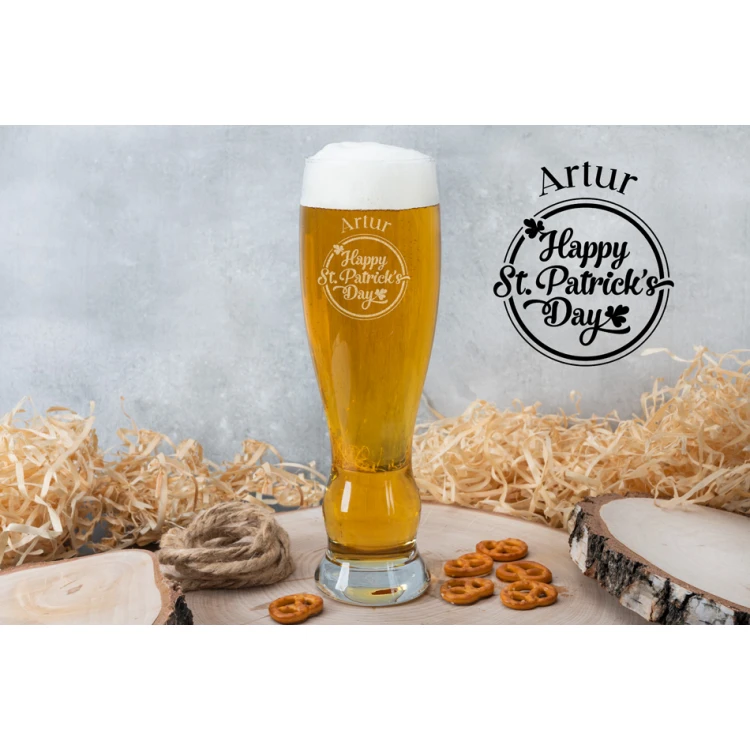 Bierglas mit Gravur - Happy St Patrick's Day - SP007