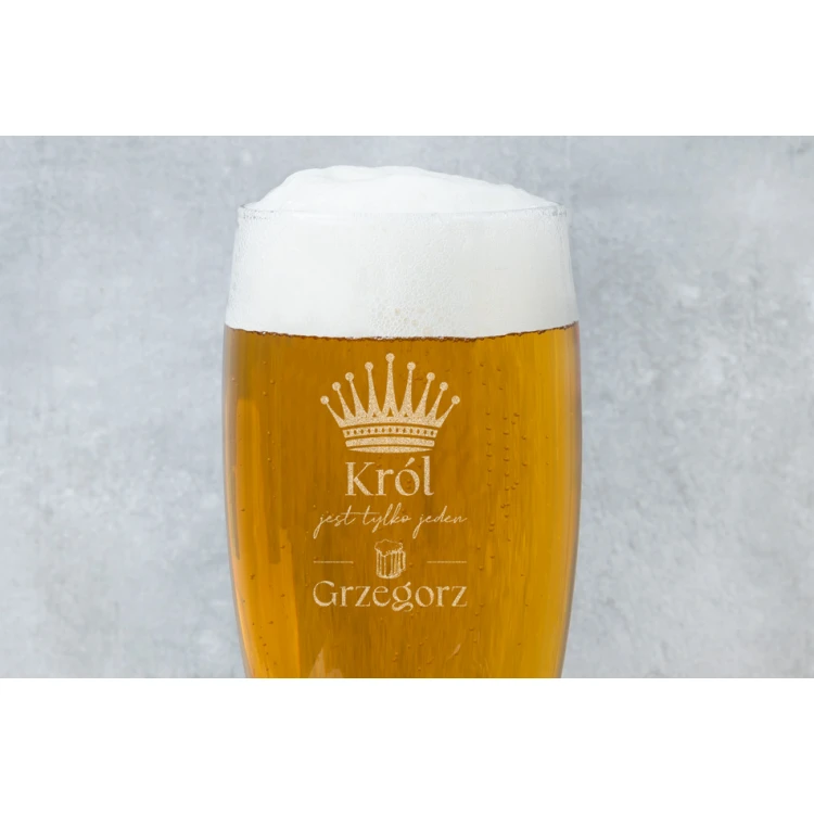 Bierglas mit Gravur - Es gibt nur einen König - SP002