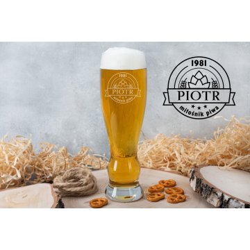 Bierglas mit Gravur - Bierliebhaber - SP012