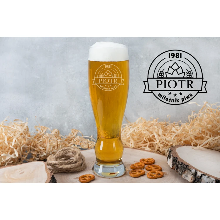 Bierglas mit Gravur - Bierliebhaber - SP012