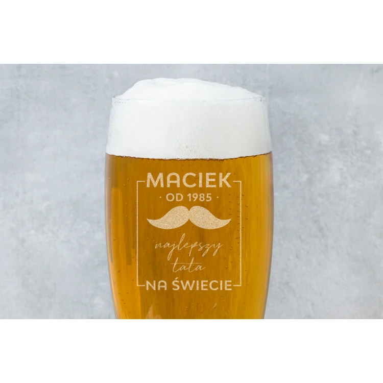 Bierglas mit Gravur - Bester Vater der Welt - SP003