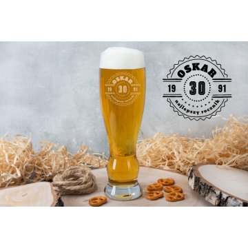 Bierglas mit Gravur - Bester Jahrgang - SP013