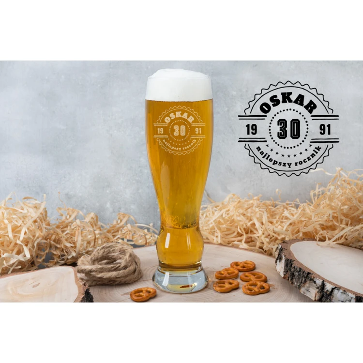 Bierglas mit Gravur - Bester Jahrgang - SP013