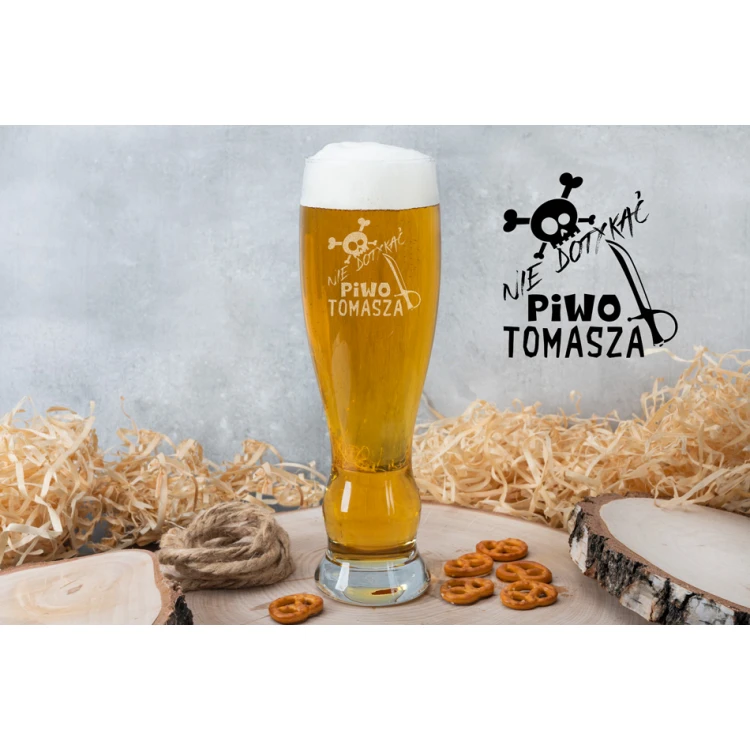 Bierglas mit Gravur - Nicht berühren - SP022
