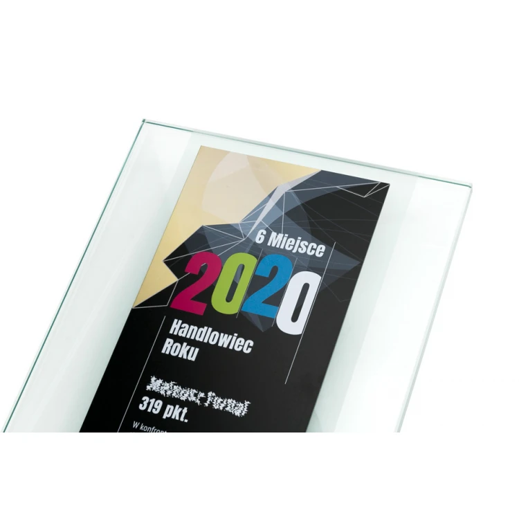 Glas Anerkennungsurkunde - Digitaler UV-Druck - DUV056