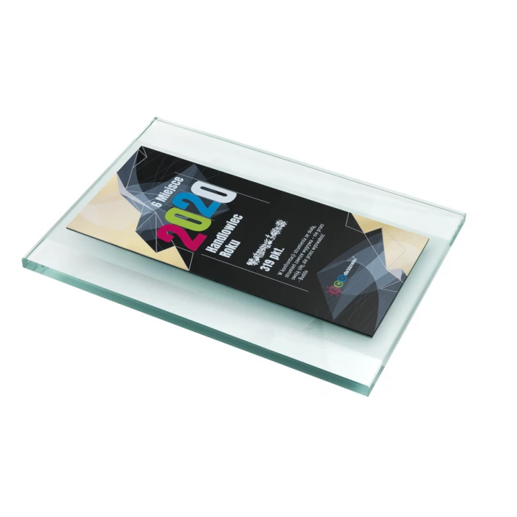 Glas Anerkennungsurkunde - Digitaler UV-Druck - DUV056