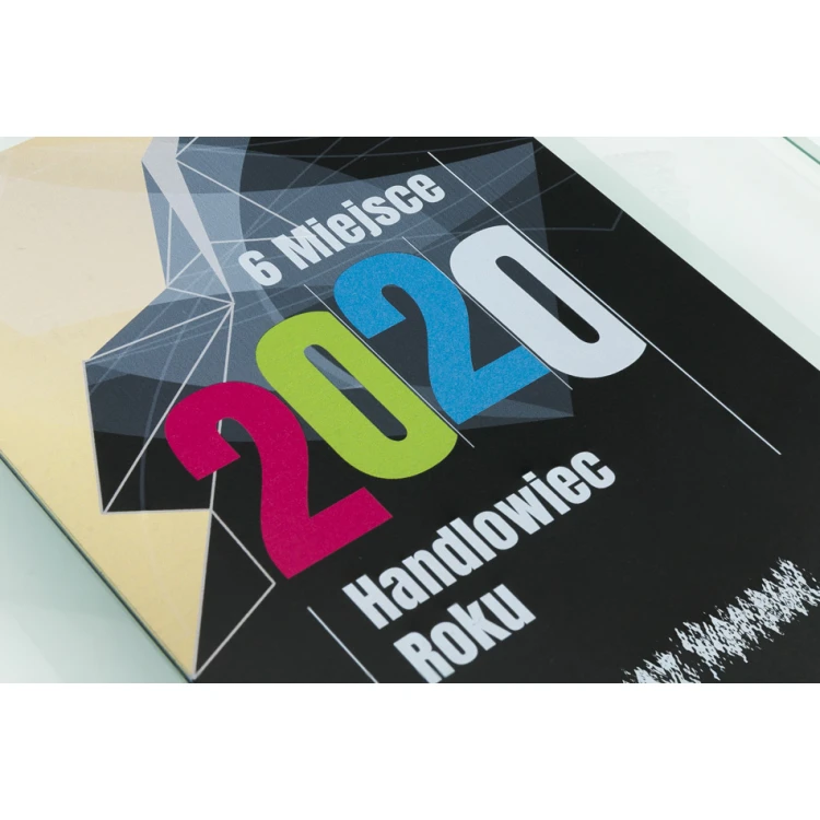 Glas Anerkennungsurkunde - Digitaler UV-Druck - DUV056