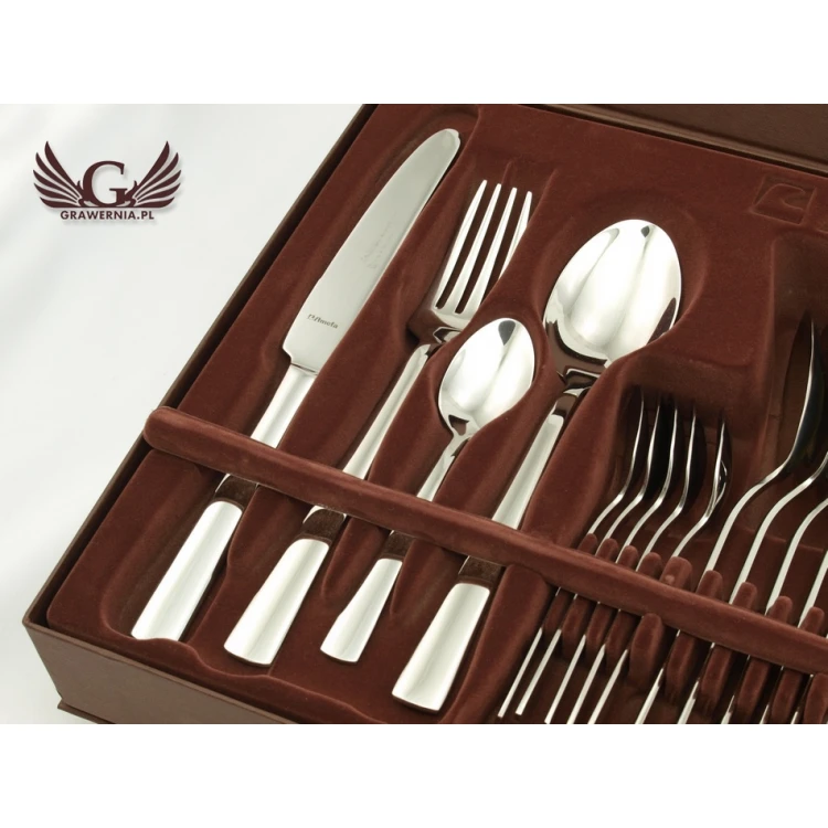 Amefa Moderno Besteck mit individueller Gravur - Exklusives 24-teiliges Set - ZSZ009