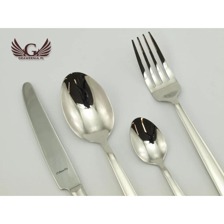 Amefa Moderno Besteck mit individueller Gravur - Exklusives 24-teiliges Set - ZSZ009