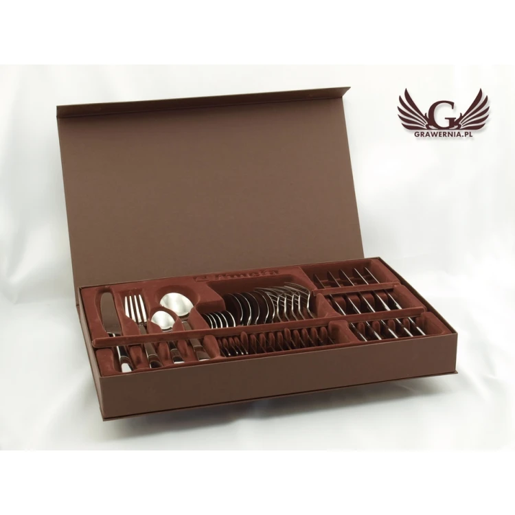 Amefa Moderno Besteck mit individueller Gravur - Exklusives 24-teiliges Set - ZSZ009