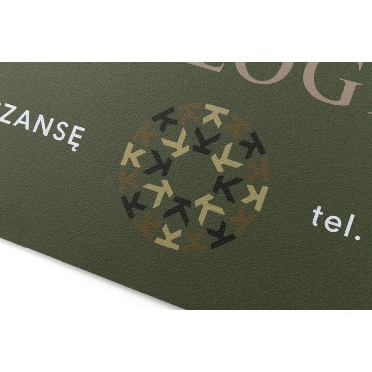 Firmenschild - Cappuccino - Texturen - Größe 420x297mm - Gravur und UV-Druck - SZ143