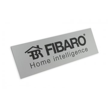 Firmenschild - silbernes Gravurlaminat matt exterior - SZ080 - Abm. 275x90mm