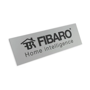 Firmenschild - silbernes Gravurlaminat matt exterior - SZ080 - Abm. 275x90mm