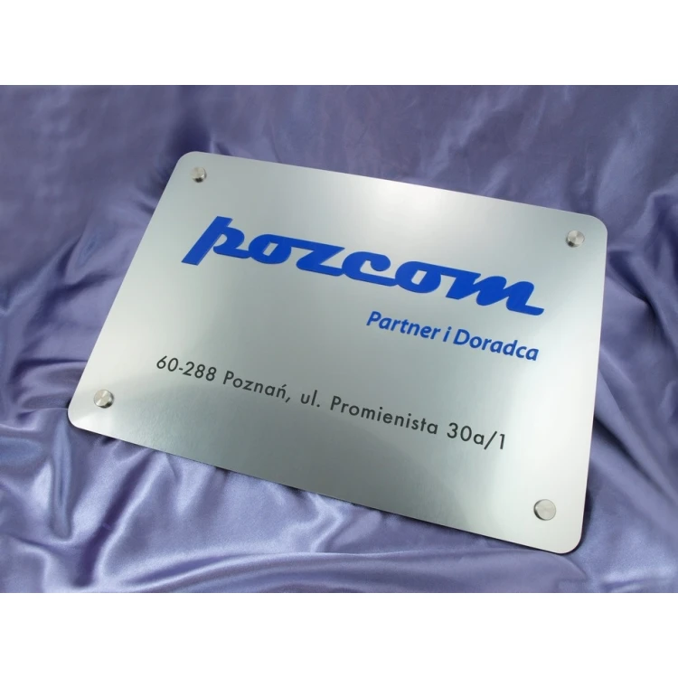 FIRMENSCHILD - silber - SZ059 - Abmessungen 500x300mm