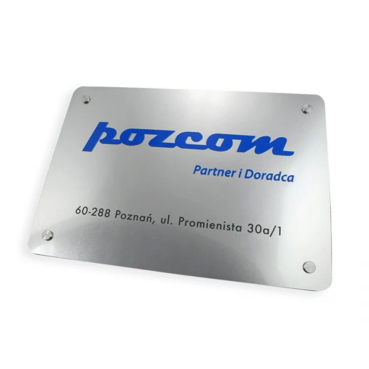 FIRMENSCHILD - silber - SZ059 - Abmessungen 500x300mm