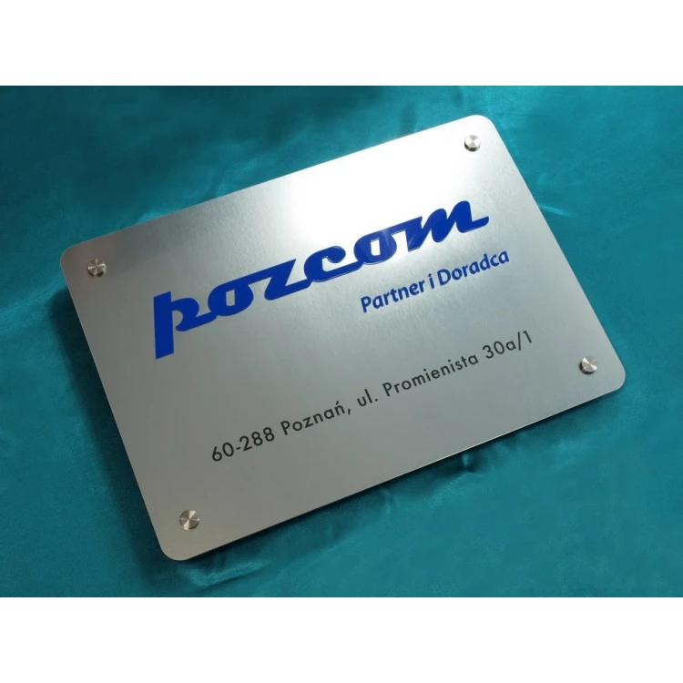 FIRMENSCHILD - silber - SZ059 - Abmessungen 500x300mm
