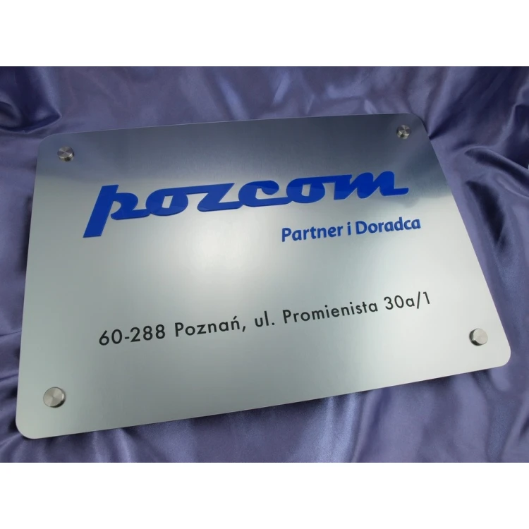 FIRMENSCHILD - silber - SZ059 - Abmessungen 500x300mm