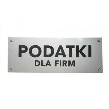 Firmenschild - silberner Außenlaminat-Gravur - SZ111 - Abm. 800x300mm