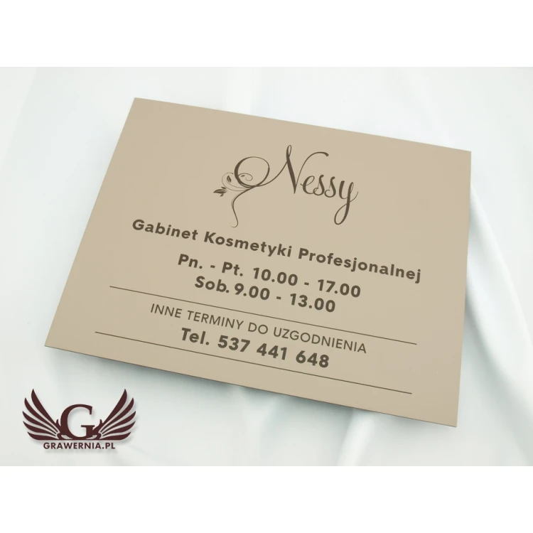 FIRMENSCHILD - SZ064 - Cappuccino - Texturen, Größe 380x300mm