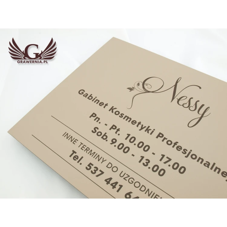 FIRMENSCHILD - SZ064 - Cappuccino - Texturen, Größe 380x300mm