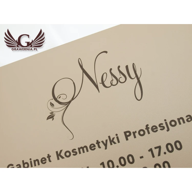 FIRMENSCHILD - SZ064 - Cappuccino - Texturen, Größe 380x300mm