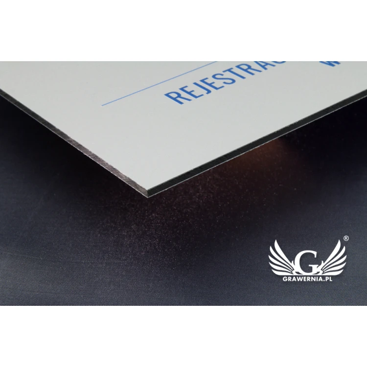 Firmenschild - Größe 210x297mm (A4) - DIBOND MATT 3mm - UV-Druck - SZUV013