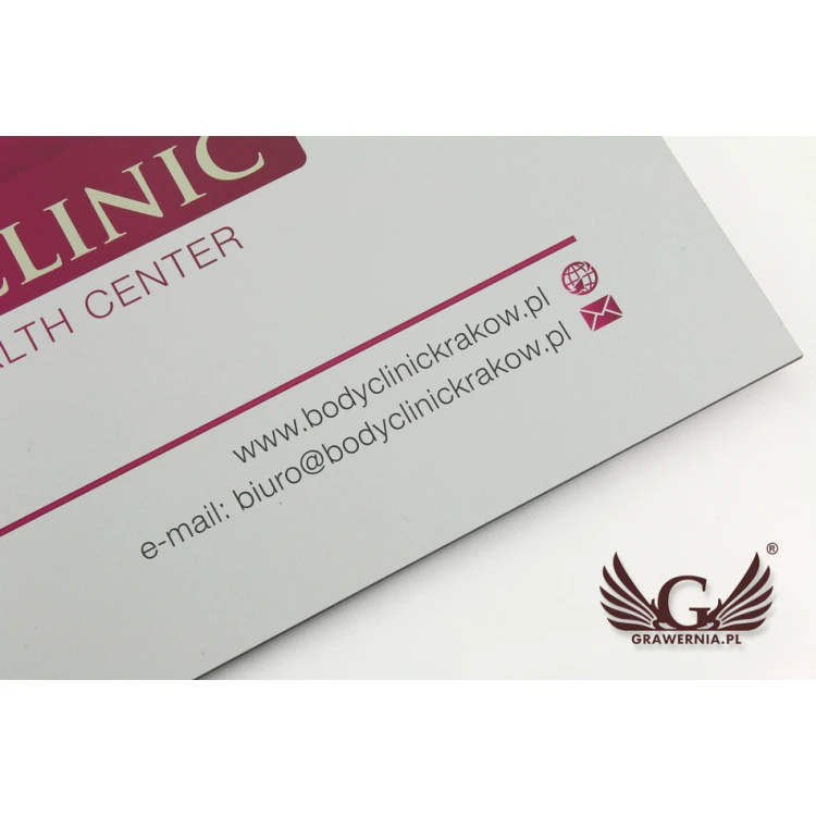 Firmenschild - Größe 400x300mm - DIBOND MATT 3mm - UV-Druck - SZUV011